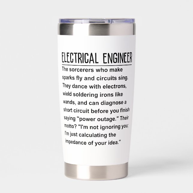 Electrical engineer insulated tumbler (Front)