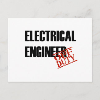 ELECTRICAL ENGINEER LIGHT POSTCARD