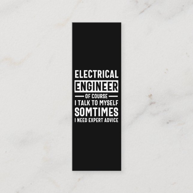 Electrical engineer loyalty card (Front)