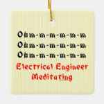 Electrical Engineer Meditating Ceramic Ornament