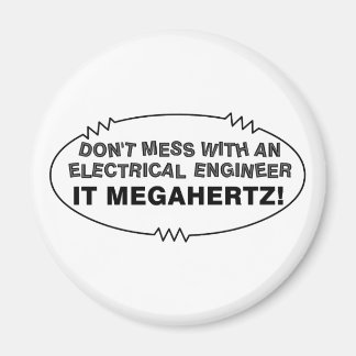 Electrical Engineer Megahertz Oval Magnet