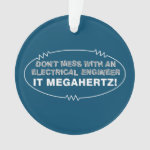 Electrical Engineer Megahertz Oval Ornament