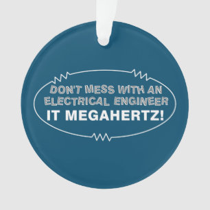 Electrical Engineer Megahertz Oval Ornament