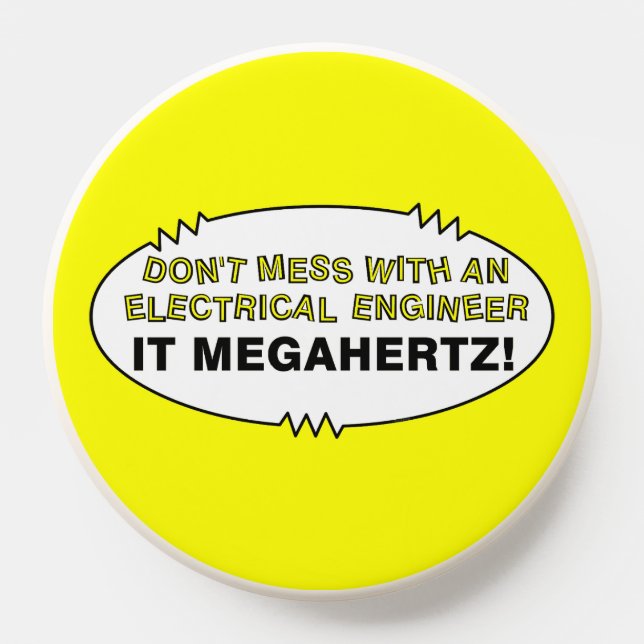 Electrical Engineer Megahertz Oval PopSocket (Popsocket)