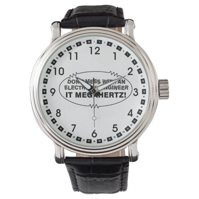 Electrical Engineer Megahertz Oval Watch (Front)