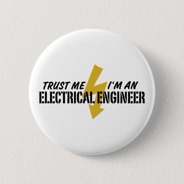 Electrical Engineer Pinback Button (Front)