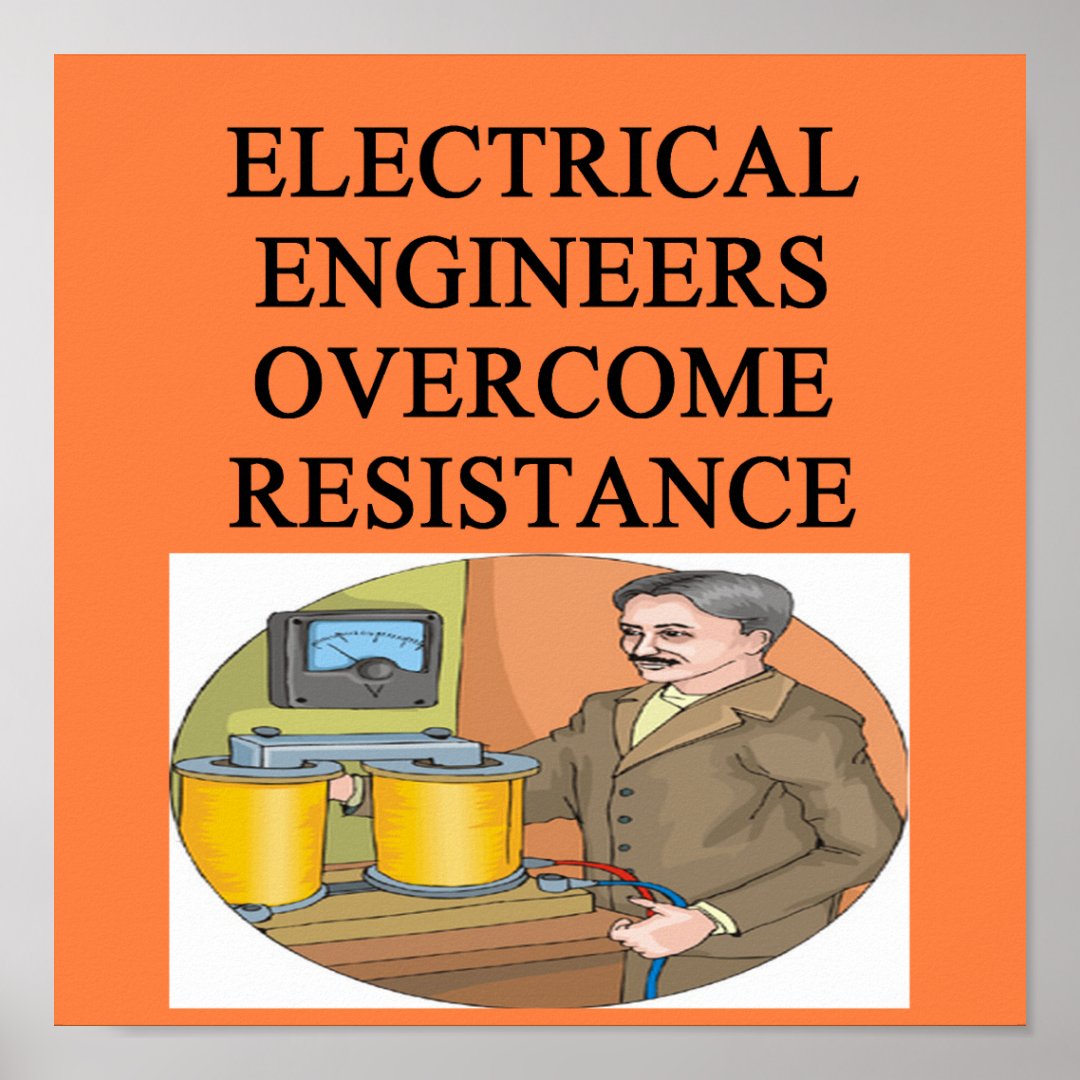 electrical engineer poster Zazzle