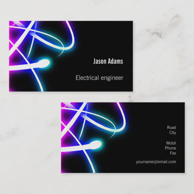 Electrical Engineer | Professional Business Card | Zazzle