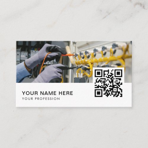 Electrical Engineer QR Code  Business Card