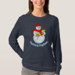 Electrical Engineer Snowman T-Shirt