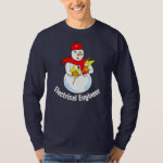 Electrical Engineer Snowman T-Shirt