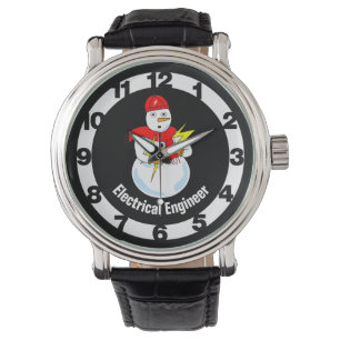 Electrical Engineer Snowman Watch