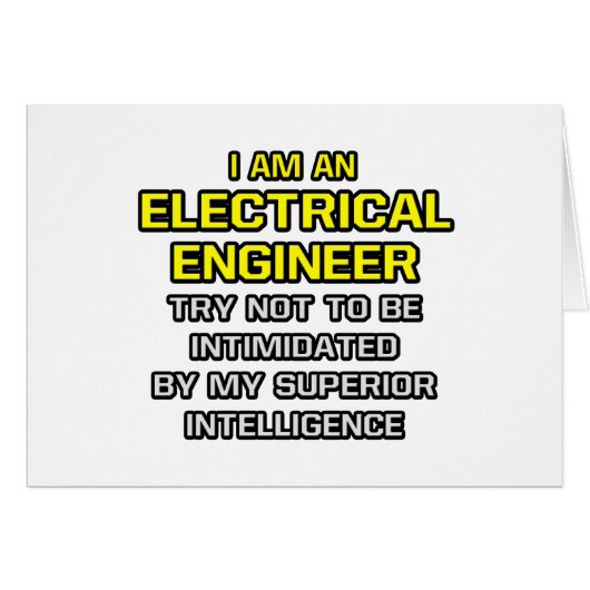Electrical Engineer...Superior Intelligence Cards (Front Horizontal)