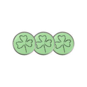 Electrical Engineer Text Shamrock Golf Ball Marker