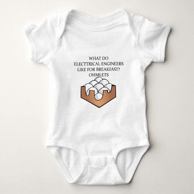 ELECTRICAL engineering Baby Bodysuit (Front)