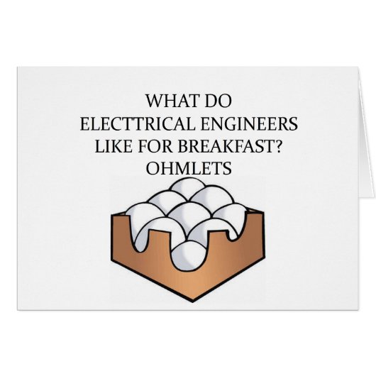 ELECTRICAL engineering Cards (Front Horizontal)