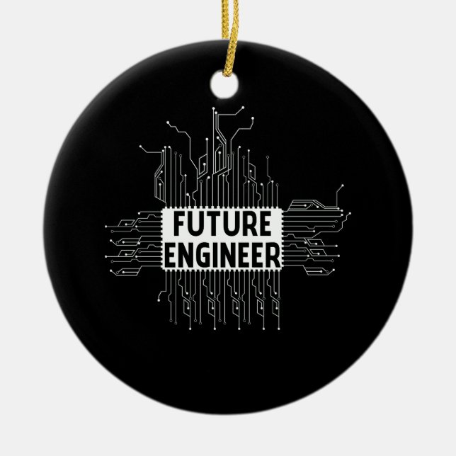 Electrical Engineering Circuit Kids Future Enginee Ceramic Ornament (Front)