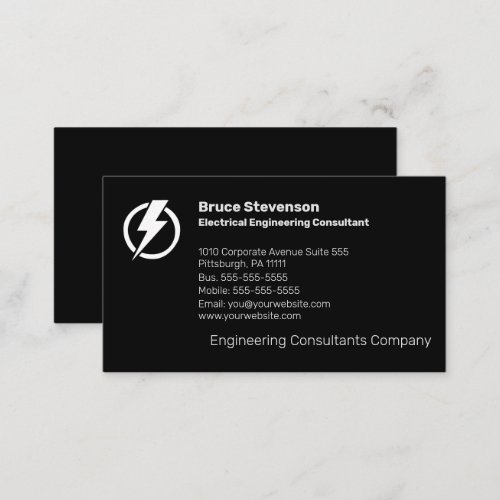 Electrical Engineering Consultant  Business Card
