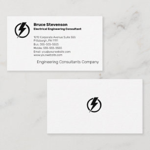 Electrical Engineering Consultant Business Card