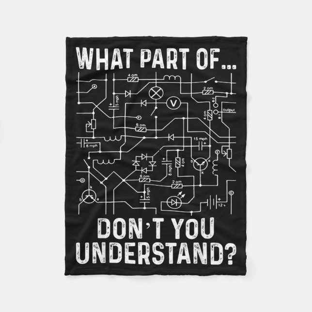 Electrical Engineering Electrical Engineer Men  Fleece Blanket (Front)