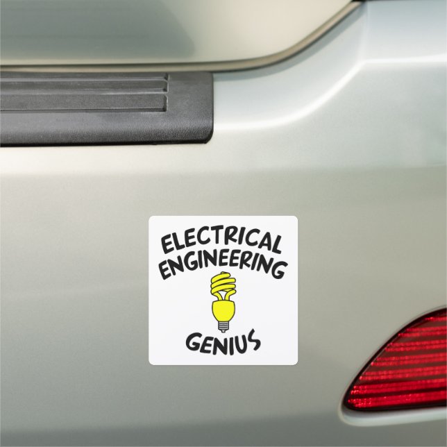 Electrical Engineering Genius Car Magnet (In Situ)