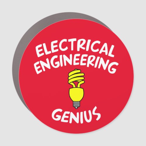 Electrical Engineering Genius Car Magnet