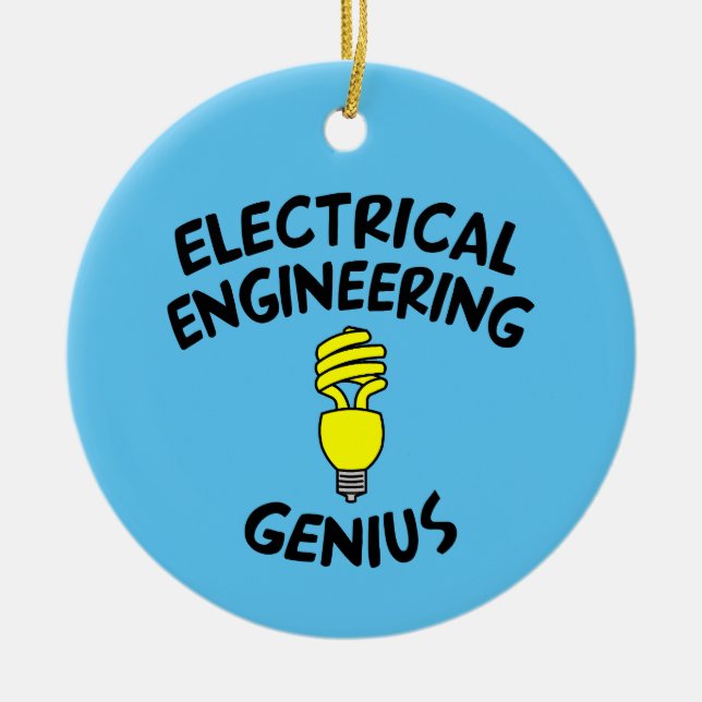 Electrical Engineering Genius Ceramic Ornament (Front)