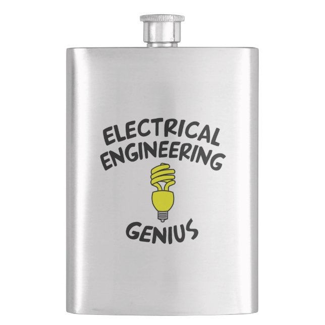 Electrical Engineering Genius Flask (Front)