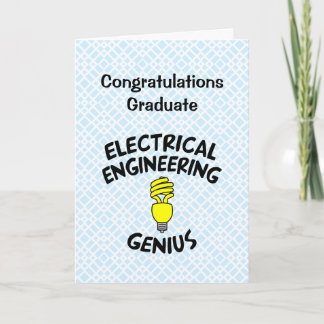 Electrical Engineering Genius Graduation Card