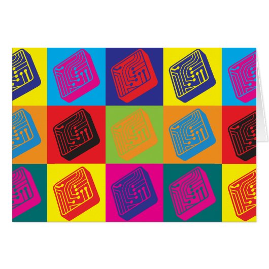 Electrical Engineering Pop Art Cards (Front Horizontal)