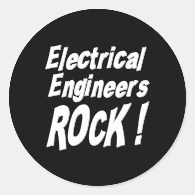 Electrical Engineers Rock! Sticker (Front)