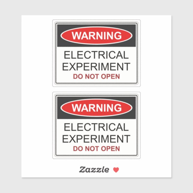 Electrical Experiment Sticker (Sheet)