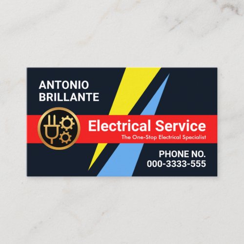 Electrical Lightning Power Outage Business Card