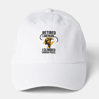 Electrical Lineman Gold Lightning Silhouette Art Performance Cap
