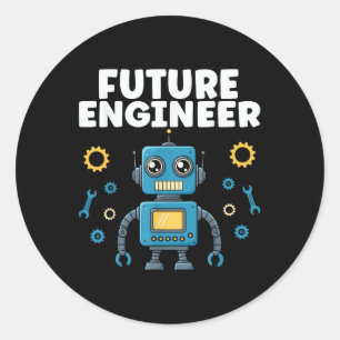 Electrical Mechanical Engineering Future Engineer Classic Round Sticker