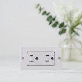 Electrical Outlet #2 Business Card (Standing Front)