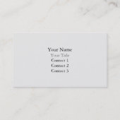 Electrical Outlet #2 Business Card (Back)