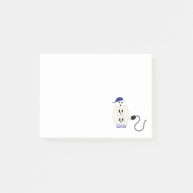 Electrical Outlet and Cord Post-it Notes (Front)