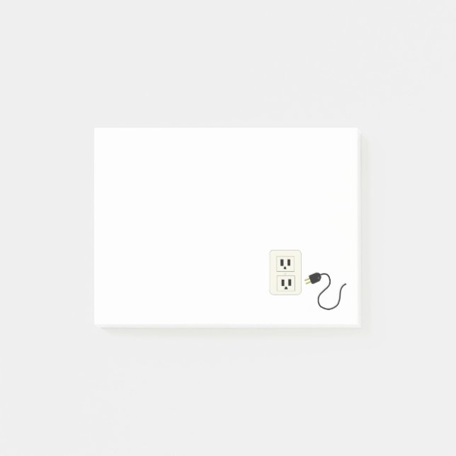 Electrical Outlet and Cord Post-it Notes (Front)