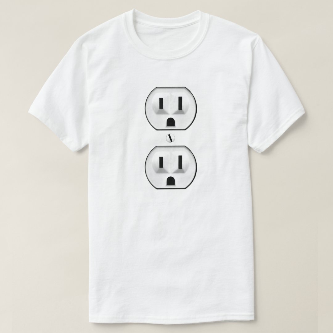 Electrical Outlet Costume For Electricians TShirt Zazzle
