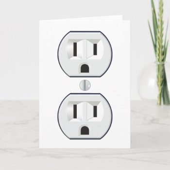 Electrical Outlet Greeting Card by JeffTaylorDesign at Zazzle
