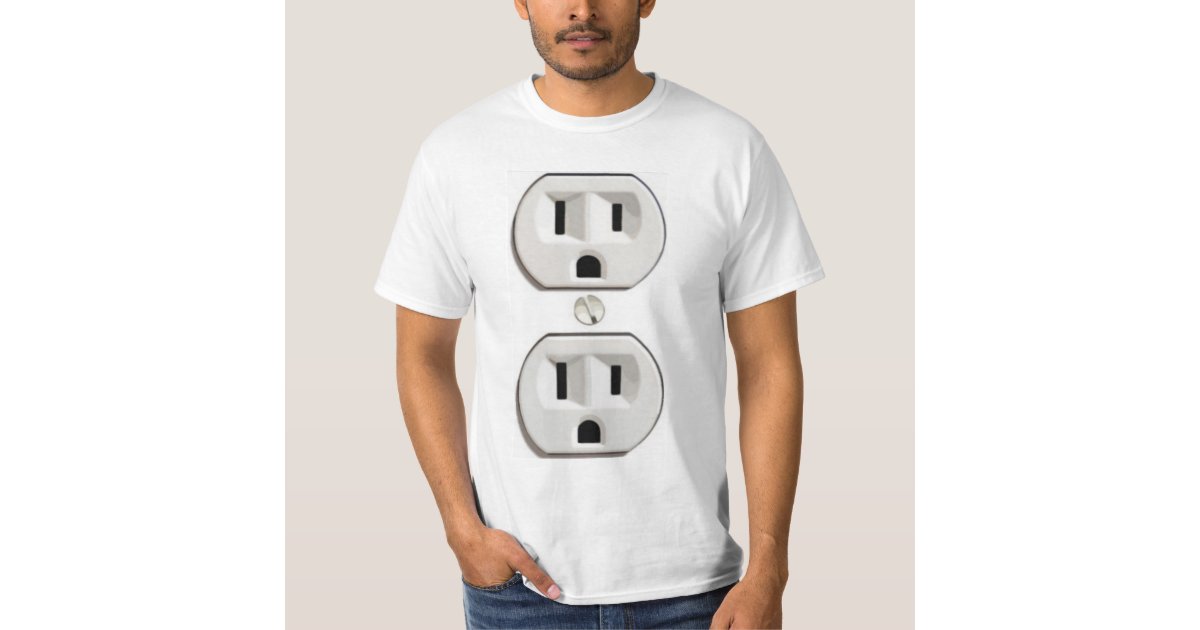 Electrical Outlet Halloween Costume Shirt Zazzle Com