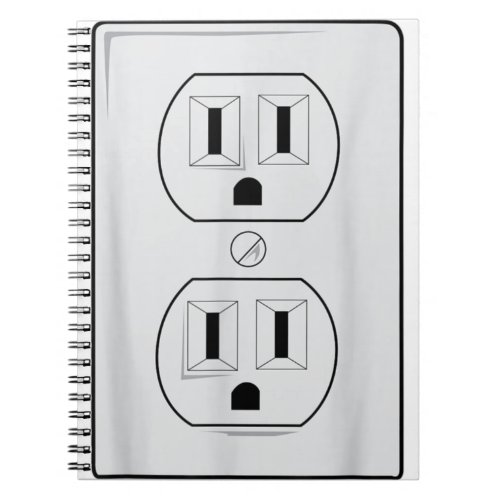 Electrical Outlet Plug And SOCKET Couples Costume Notebook