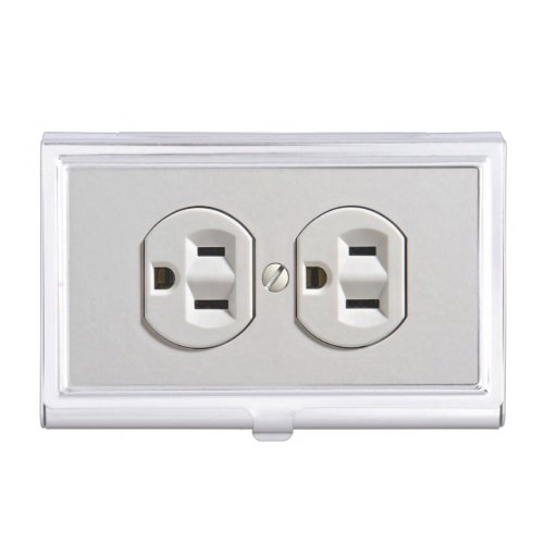 Electrical Outlet Plug_in Business Card Case