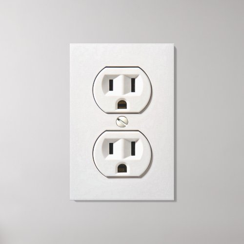 Electrical Outlet Plug_in Canvas Print