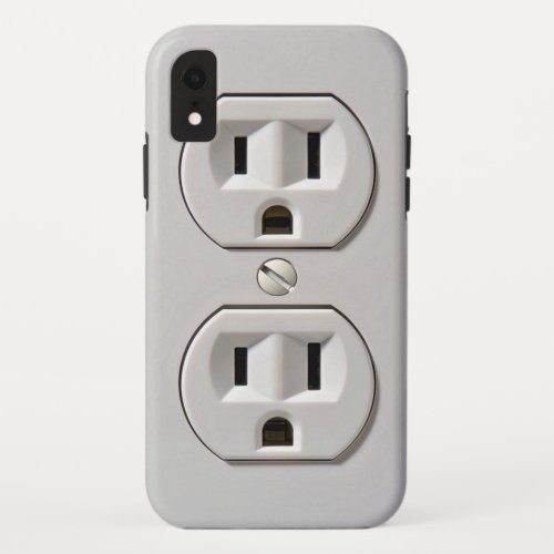 Electrical Outlet Plug_in iPhone XR Case