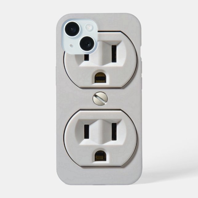 Electrical Outlet Plug-in Iphone Case (Back)