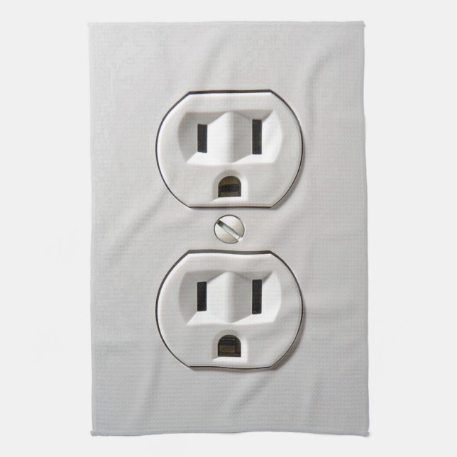 Electrical Outlet Plug-in Kitchen Towel (Vertical)