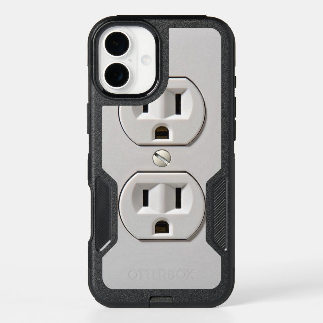 Electrical Outlet Plug-in Otterbox iPhone Case (Back)