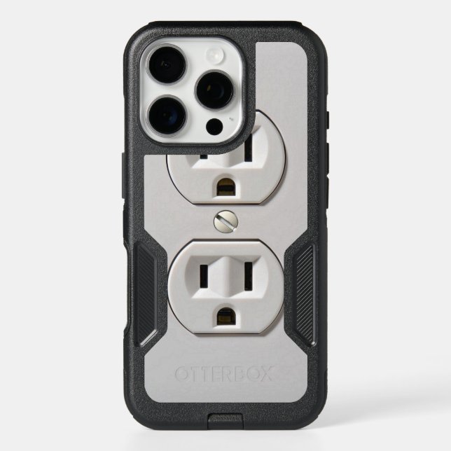 Electrical Outlet Plug-in Otterbox iPhone Case (Back)
